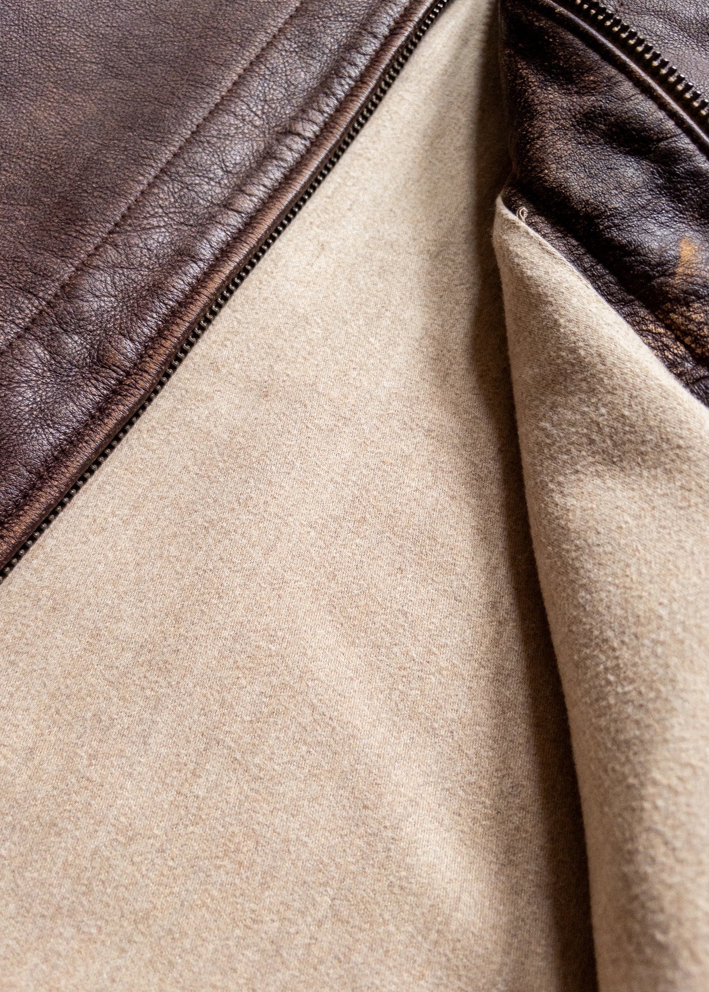 wythe mens Leather Buckaroo Jacket brown