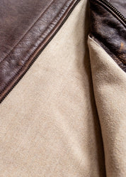 wythe mens Leather Buckaroo Jacket brown