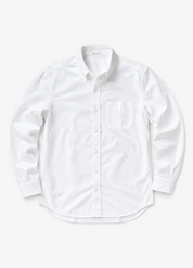 wythe mens Oxford Cloth Button Down in Classic White