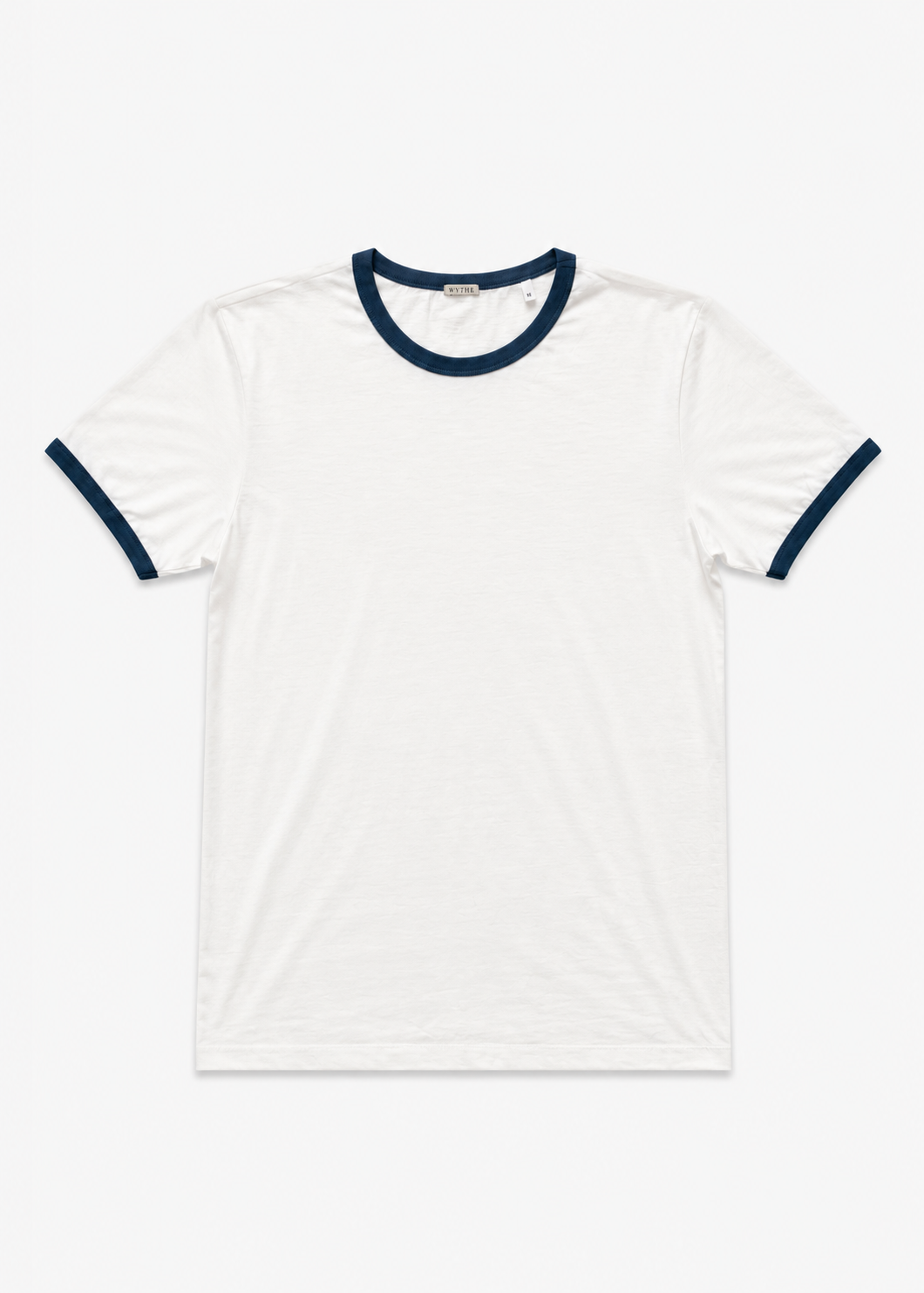 wythe mens Tubular Ringer T-Shirt in Navy white