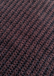 wythe mens Two-Tone Crewneck Sweater brown black