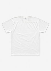 wythe mens white Football T-Shirt in Natural