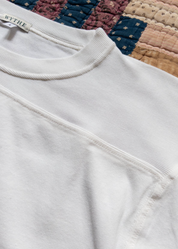 wythe white Football T-Shirt in Natural