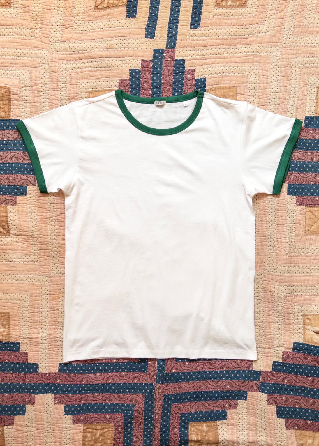 wythe white Tubular Ringer T-Shirt in Evergreen