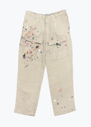 xelkom mens One-of-a-Kind Patch Pocket Linen Pants