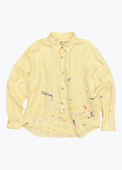 xelkom unisex One-of-a-Kind Linen Workshirt in Yellow