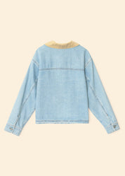 xirena womens Cove Denim Jacket in Blue Cloud