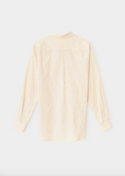 xirena womens cotton Beau Shirt in Tangerine Sky Stripe